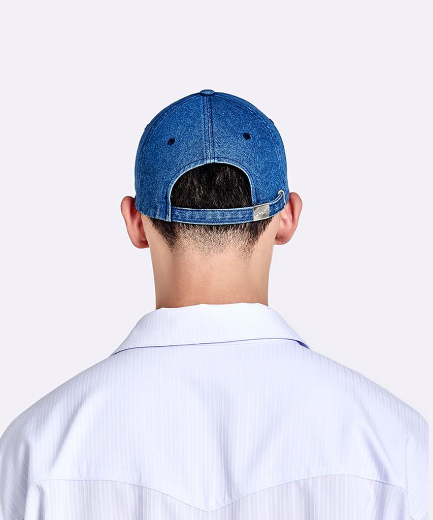 51Peosenteu Denim Logo Cap - Deep Blue
