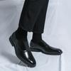 Pánské kožené boty business casual formální oxfordky pánské ploché boty