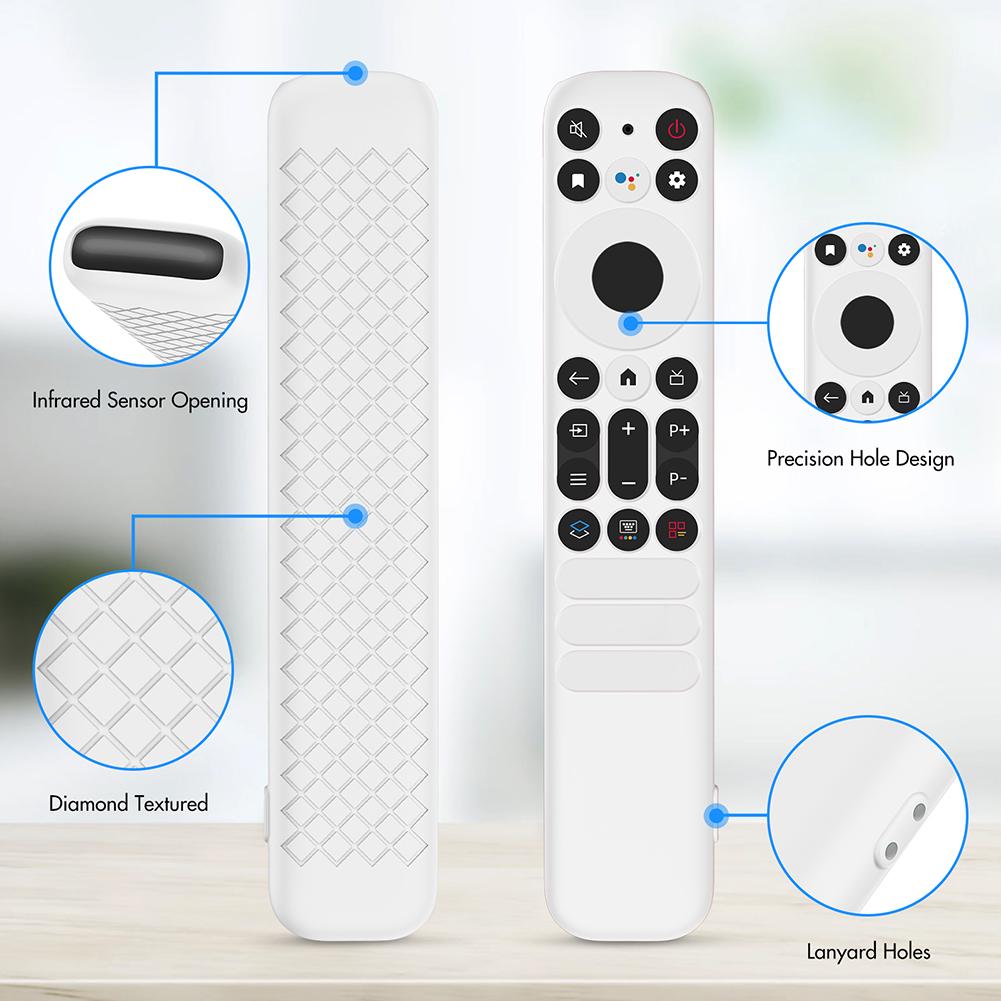 Silicone Protective Case for TCL RC902V Remote Control Smart TV Protective Cover Sleeve For TCL-RC802NU1 Full Package Protective