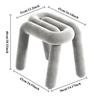 Dressing Chair Makeup Flannel Stool Luxury Comfortable Chair for Dressing Table Livingroom Clothing Store Modern Design