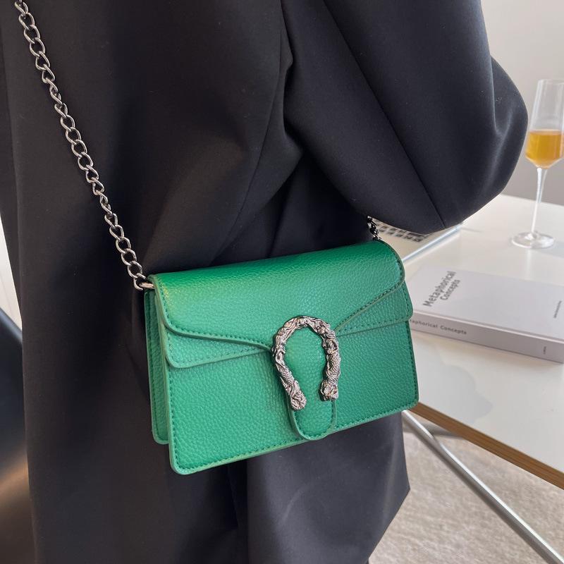 Cheap Fashion women's bag 2022 new temperament Exotic Dionysian bag texture chain bag slung bag