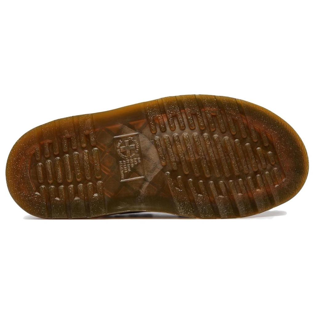 Dr. Martens Leather Fashion Comfortable Simple Versatile Slide Sandals Unisex Sandals Brown 31577375