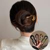 U-Shaped Hair Fork Tortoiseshell Acetate Acrylic Hairpin Hair Sticks Women Girls Design Headwear Elegant Chinese Style
