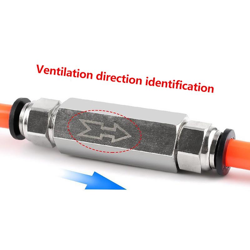 Durable Metal Pneumatic Check Valve BSP Threaded 18 14 38 12 34 Leak Proof Air Control Valve for Industrial Pneumatics