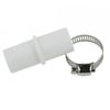 1/2Set Strong Reliable Connection Drain Hose Connector with 2 Clamps Tube Fitting Washer Hose Adapter Kit