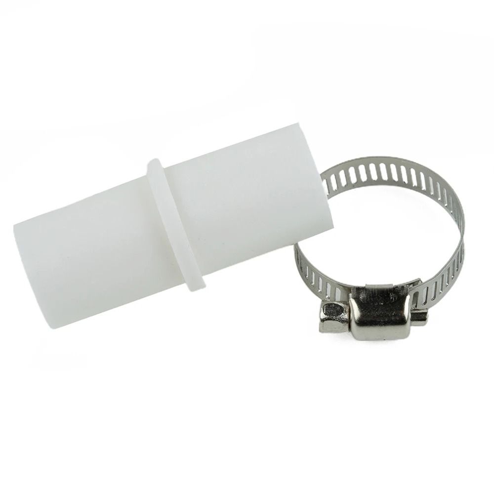 1/2Set Strong Reliable Connection Drain Hose Connector with 2 Clamps Tube Fitting Washer Hose Adapter Kit