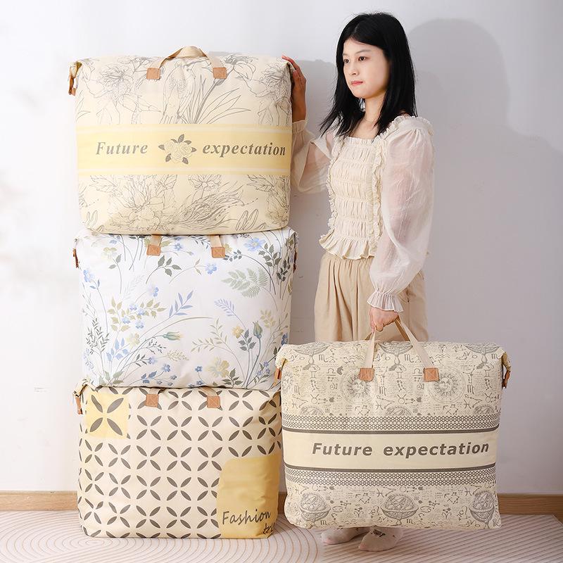 Waterproof Cotton Quilt and Clothes Storage Bags, Moisture-Proof Luggage for Moving and Packing