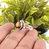 Yellow Tiger's Eye Gemstone 925 Sterling Silver Jewelry Handmade Wedding Ring RR-7-52