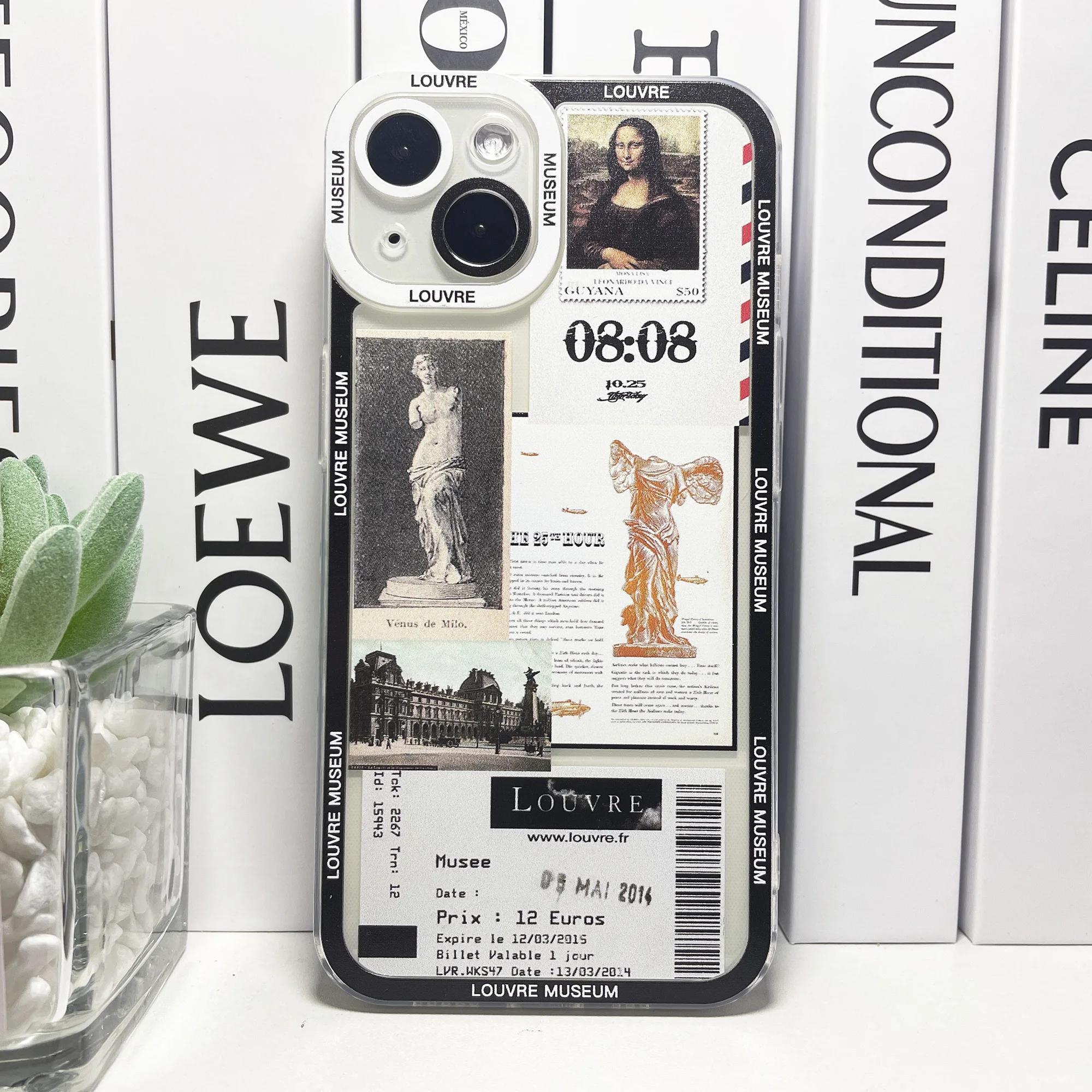 

Collage Stickers Van Gogh Art Phone Case For iPhone 16 15 14 13 12 11 Pro Max Mini Plus XS X XR SE 2020 2022 Soft Cover iPhone 16 Pro