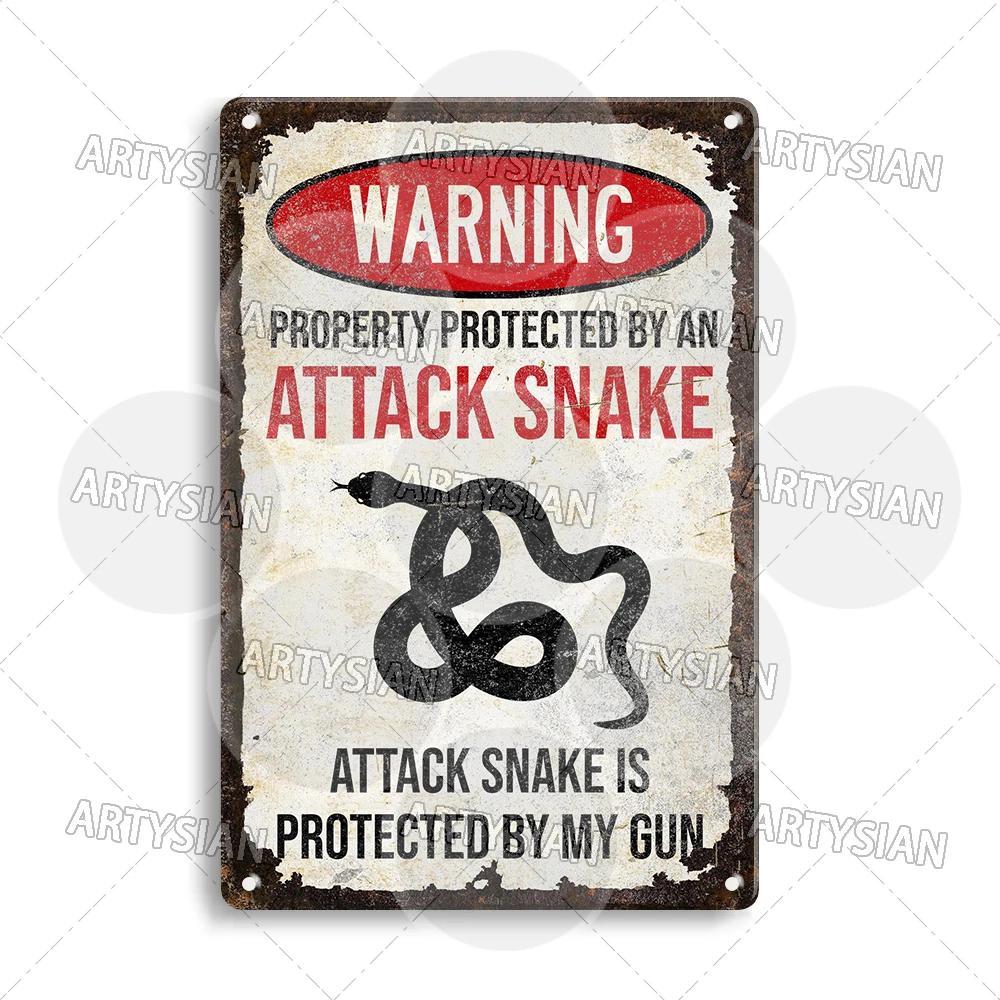 Farmhouse Funny Animal Sign Farm Property Protection Plaque Bear Warning Snake Hamster Guinea Pig Chicken Cat Rooster Goose Goat