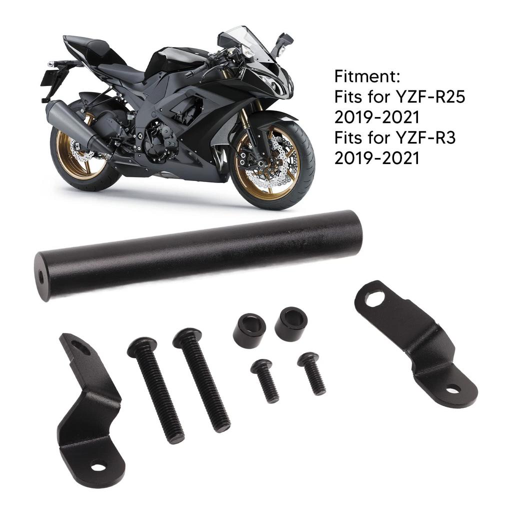 Motorcycle Navigation Bracket Phone Mount GPS Navigation Bracket Adapter Holder for YZF R25 YZF R3 2019‑2021