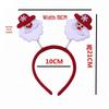 Christmas Hair Clip & Headband Set: Snowman Ornament, Bow, Hat - Perfect Holiday Accessories for Kids