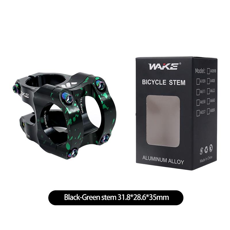 Wake Mtb Power Stem Road Bike Mountain Bicycle Bridge Short Power 31.8mm 35mm Road Handlebar Table Adjustable Stem Riser Cycling