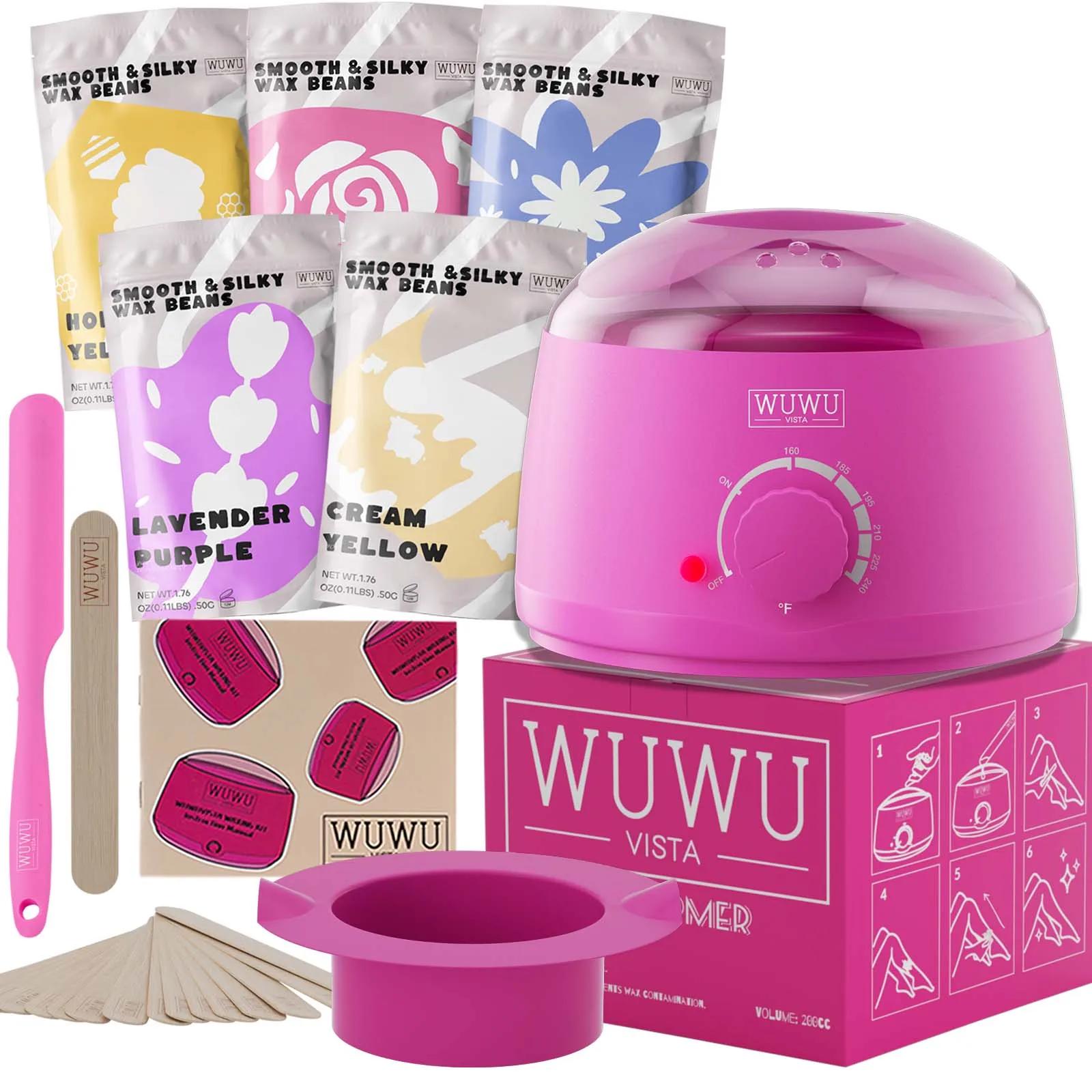 

Waxing Kit Hair Removal Wax Kit Wax Melt Warmer Waxing Beads Face/Brazilian/Full Body/Bikini/Sensitiive skin(19 items) (as the picture-20107-)-