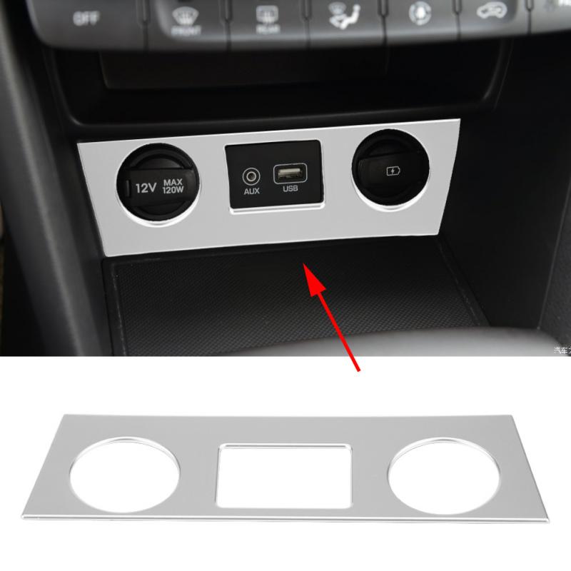 Car Styling Interior Console Air Conditioner Button Cover Trim Decoration for Hyundai Encino Kauai  2017 2018
