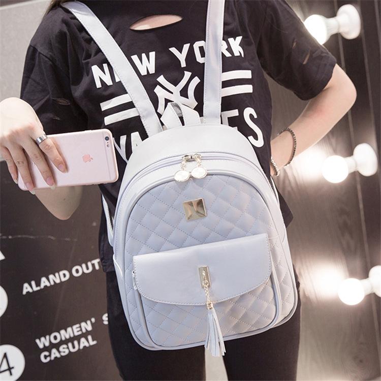 Women's Versatile Backpack 2025: Casual Korean Style PU Backpack - Trendy Japanese and Korean College Fashion Schoolbag
