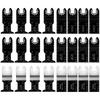 24-Piece Universal Oscillating Saw Blade Set - Multi-functional Quick-change Accessories for Woodworking and Hole Cutting