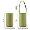 Insulated Glass Water Cup Sleeve - 7cm Diameter, Thick Diving Material, Universal Fit