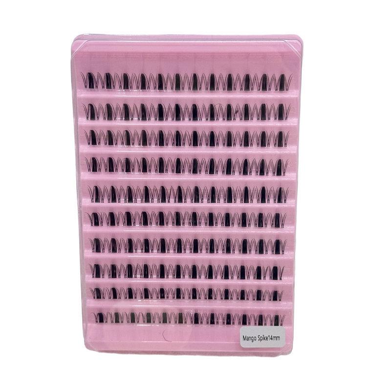 DIY Dense Curly Three-dimensional Self-Adhesive False Upper Eyelashes Mango Spike 14mm