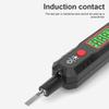 HABOTEST HT89 Voltage Tester AC 12.300V Contact Voltage Detector for LiveCelsiusNull Wire with Flashlight LCD Display Breakpoint Finder with Sound and