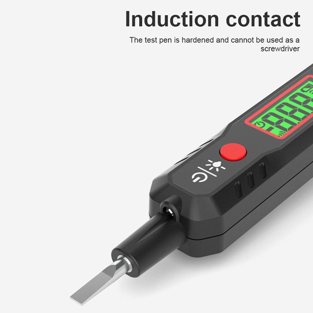 HABOTEST HT89 Voltage Tester AC 12.300V Contact Voltage Detector for LiveCelsiusNull Wire with Flashlight LCD Display Breakpoint Finder with Sound and