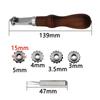 American Pitch Wheel with 4 Replaceable Gear Rollers, Leather Craft Spacing Sewing Tracing Tools