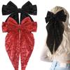 Neue bunte Pailletten Große Schleife Haarspange für Damenmode Pferdeschwanz Schleife Haarnadel BB-Clip Mädchen Haaraccessoires