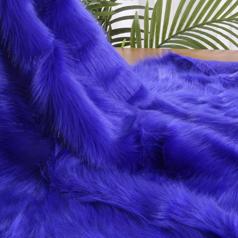 100*170cm Imitation Fox Fur Fabric 5cm Long Artificial Fur Plush Fabric For Diy Carpet Jewelry Phone Counter Cover Photo Props