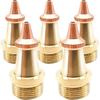 MCWlaser 5 Pcs Laser Welder Nozzle Tip Kit Cutting Copper Nozzles for Portable Laser Welding Gun Laser Welder Head Laser Welding Machine