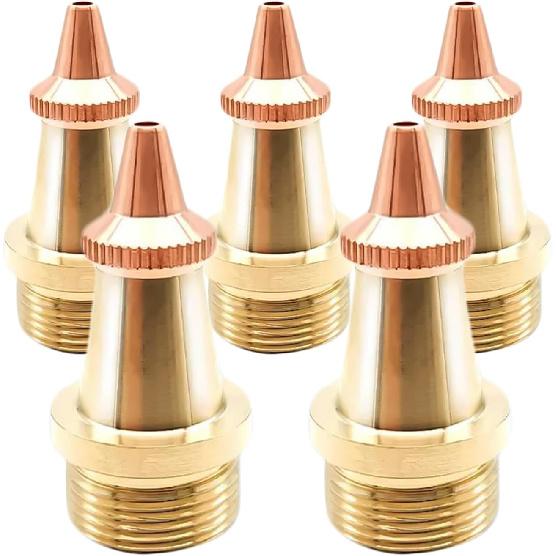 MCWlaser 5 Pcs Laser Welder Nozzle Tip Kit Cutting Copper Nozzles for Portable Laser Welding Gun Laser Welder Head Laser Welding Machine