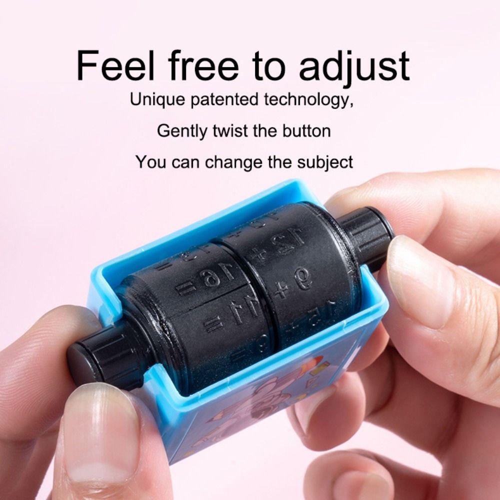 DIY Children Math Stamp Cartoon Roller Arithmetic Seal Creative Gifts