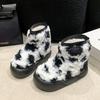 New Style Cotton Shoes with Thick-soled Heels, Anti-slip Cotton Shoes and Fleece Snow Boots for Women