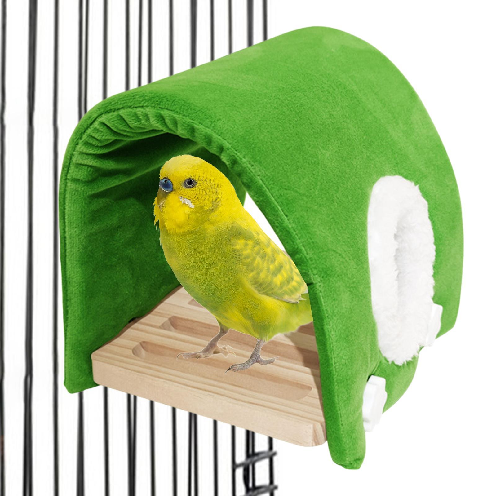 Winter Warm Bird Nest Decorative Hollow Bird Cage Accessory Parrot Bed Parrot Sleeping Nest Hideaway for Cockatiels Small Animal S