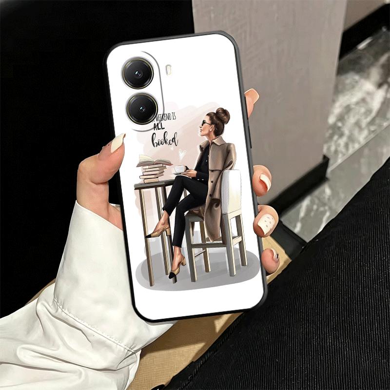 Girl Boss Lady Pink Weiche Handyhülle für Xiaomi Poco X5 X6 X7 X8 Pro Max X3 F7 F8 Ultra M8 M7 M6 M5 Redmi 15 15C 14C 13C 12C X4 F