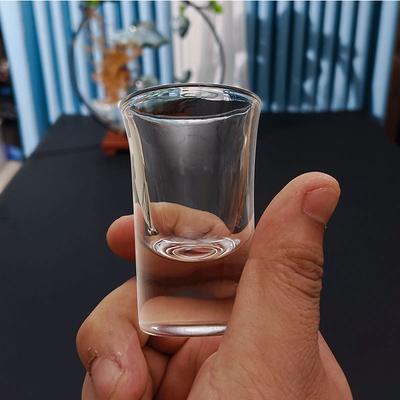 4pcs Creative White Spirit Tall Glass Party Small Wine Glass Spirits Glass Multi-capacity Small Wine Glass Vodka Wine Glass Gift