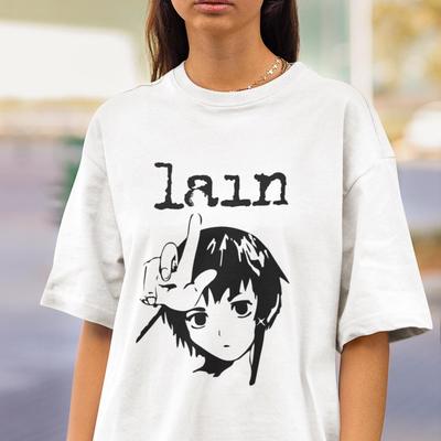 Lain Iwakura Tee, Serial Experiments Lain, Retro Manga Shirt