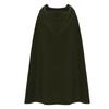 Gothic Open Front Hooded Cardigan Women  Long Coat Solid Color Cloak Cape Winter Outdoor Jackets