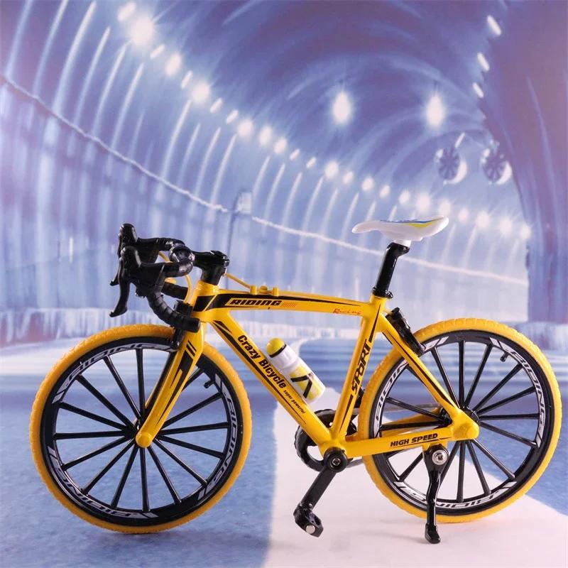 1:10 Mini Model Alloy Bicycle Toy Finger Mountain Bike Pocket Diecast Simulation Metal Racing Funny kids Toys For Children