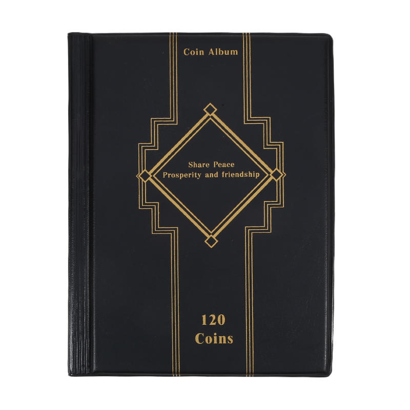 120 Girds Coin Collection Supplies Holder Book for Collectors 120 Pockets Coin Collection Organizer Storage Box Case Album