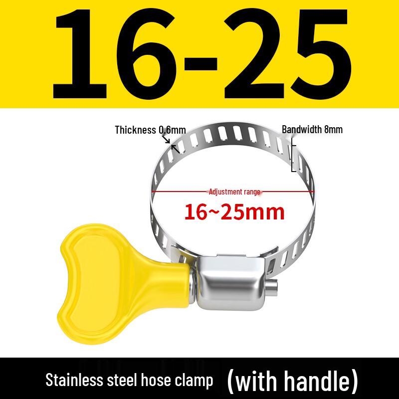 304 Stainless Steel Hose Clamps with Plastic Handle