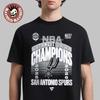 San Antonio Spurs Schwarz 2026 NBA Southwest Division Champions Umkleidekabinen T-Shirt