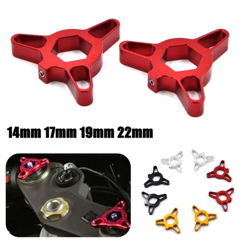 14mm 17mm 19mm 22mm Universelle Motorrad Racing Gabel-Vorspannungsversteller Aluminiumlegierung Zubehör