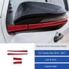 Red Carbon Fiber Car Side Rearview Mirror Cover Sticker For Toyota Hilux 15-21