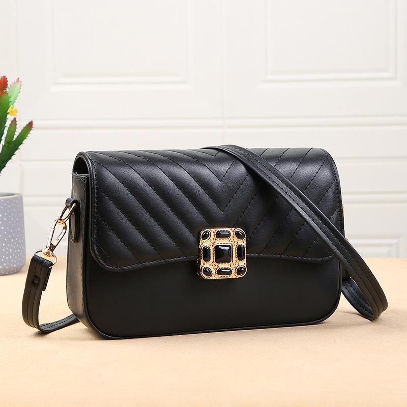 New Trend Crossbody Bags Small Square Bag Women Fashion Solid Color Small Fresh Leisure Versatile Textured Shoulder Bags
