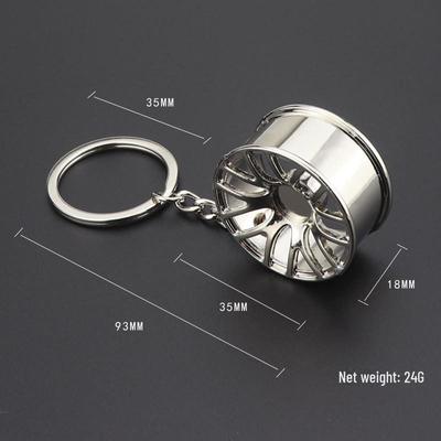 Mini Auto Wielen Sleutelhanger - Auto Onderdelen Turbine Zuiger BBS Band Pendant