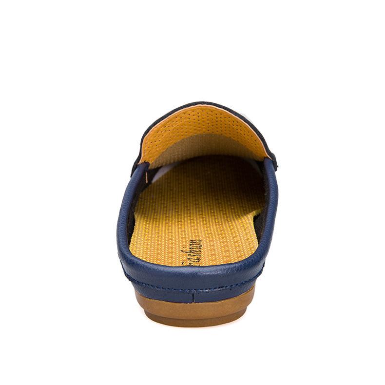 Scarpe da guida in pelle traspirante scarpe da barca traforate taglia grande superficie morbida scarpe da guida casual estate