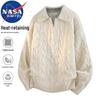 NASA MARVEL Men's Lapel Faux Two-Piece Pullover Sweater