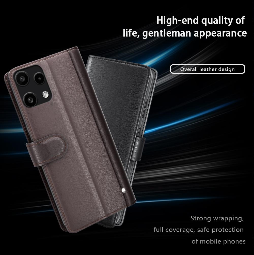 For Nothing Phone (3a) Lite 5G Case Genuine Split Leather Phone Cover with Wallet Stand