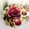 1pc Rose Bouquet Automatic Open/Close Umbrella, Compact Travel Umbrella, 8-Rib Sturdy Frame - Ideal Gift for Friends yy251118060