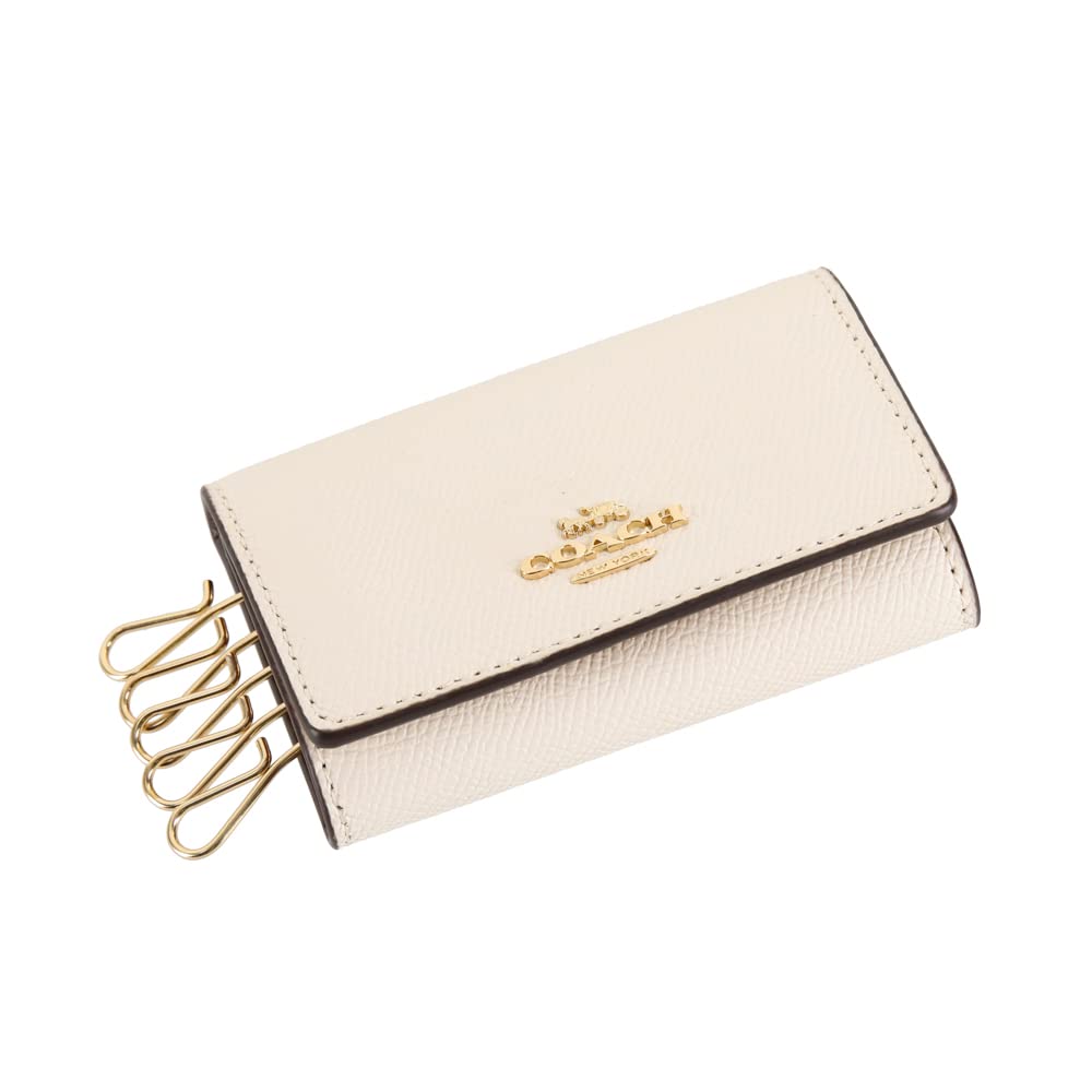 

Key case with box and paper bag Crossgrain KEY CASE 76741 IMCHK [Coach] IM/Chalk [Item]